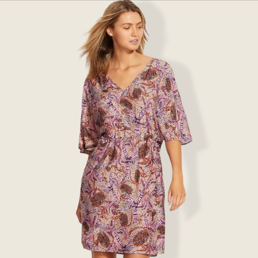 Seafolly Cover-Up Native Kimoto Pink Sz Small